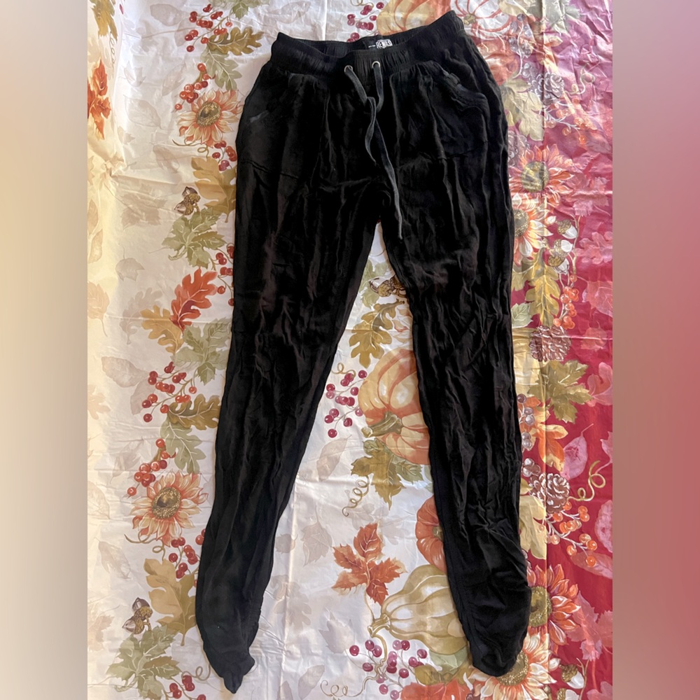 JUNIORS XS REWASH BLACK JOGGER DRESS PANTS